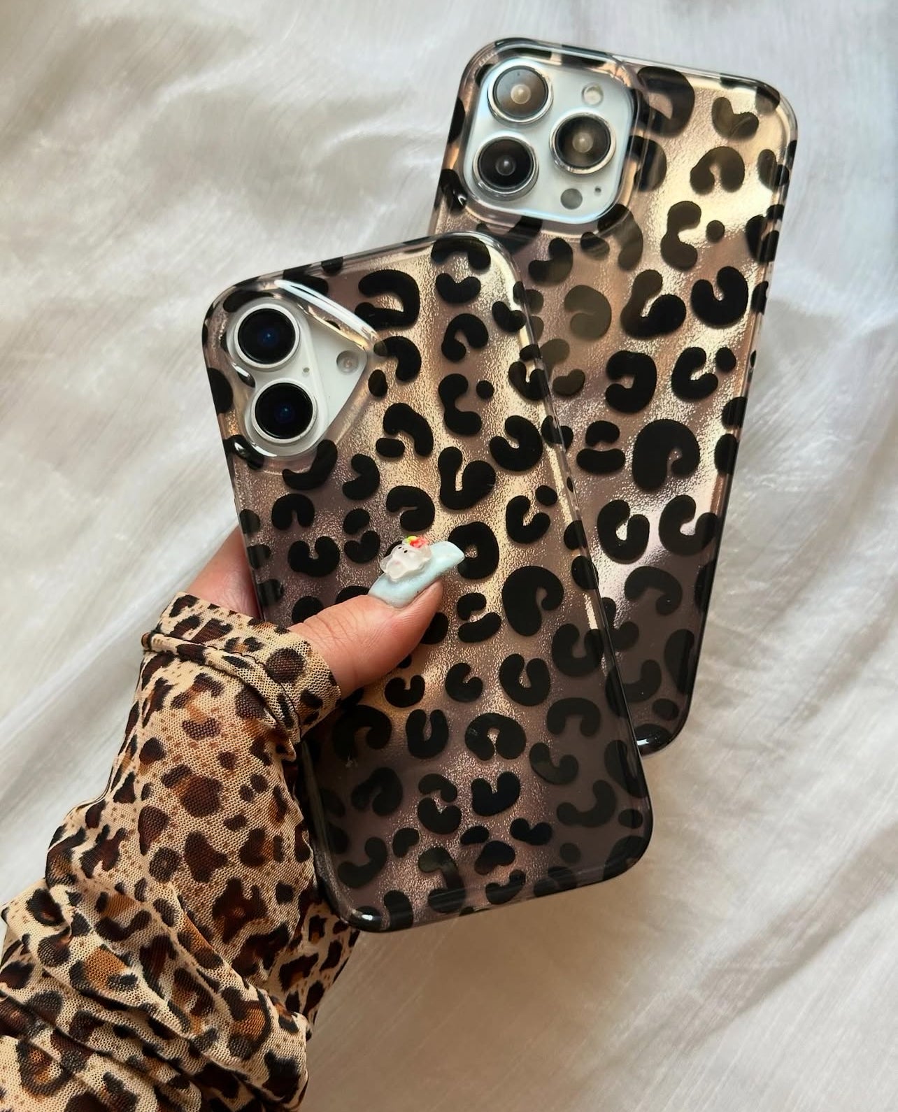 New Leopard print Ruby & Gold Case