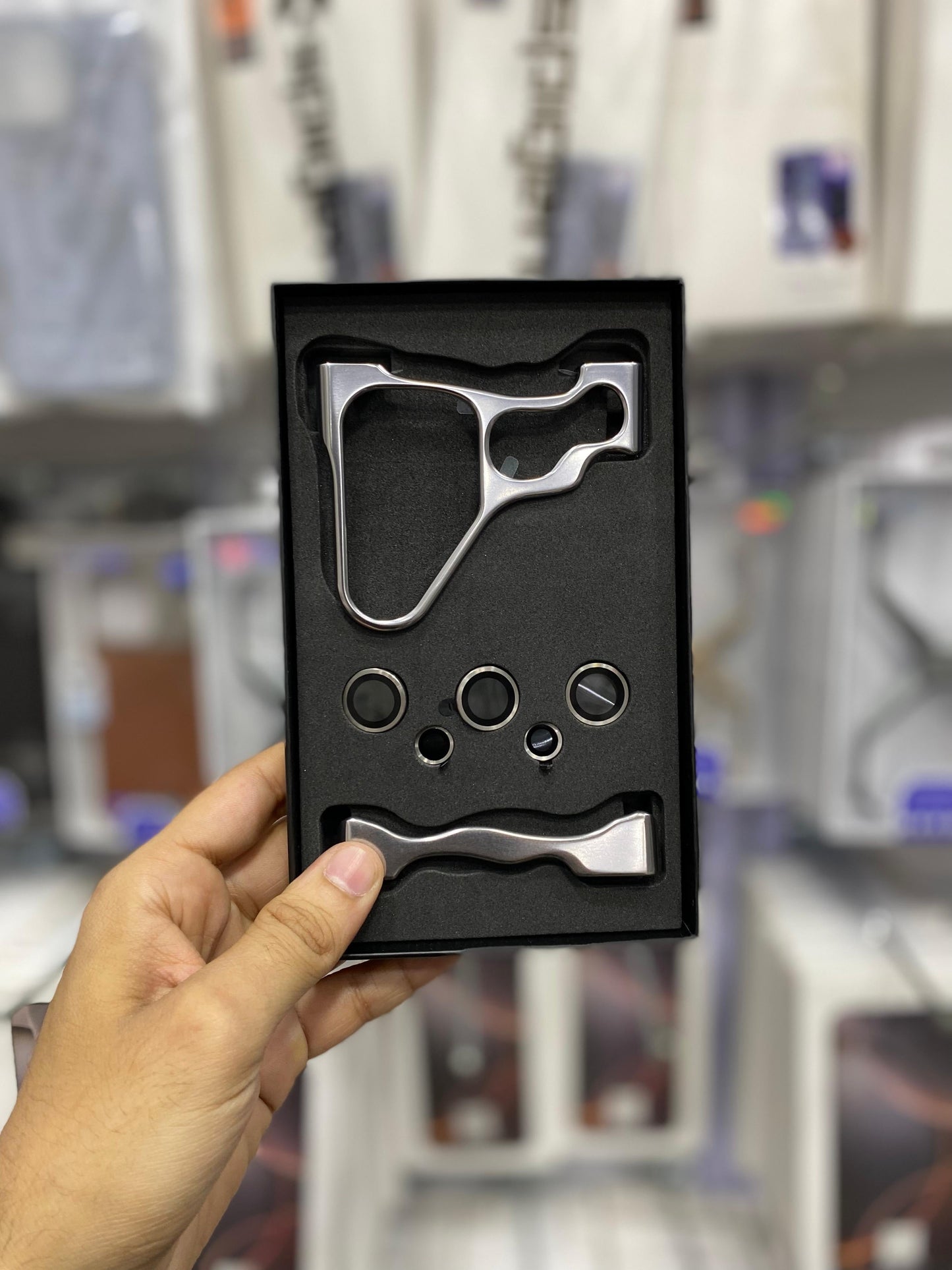 metal camera bumper case with metal camera protection