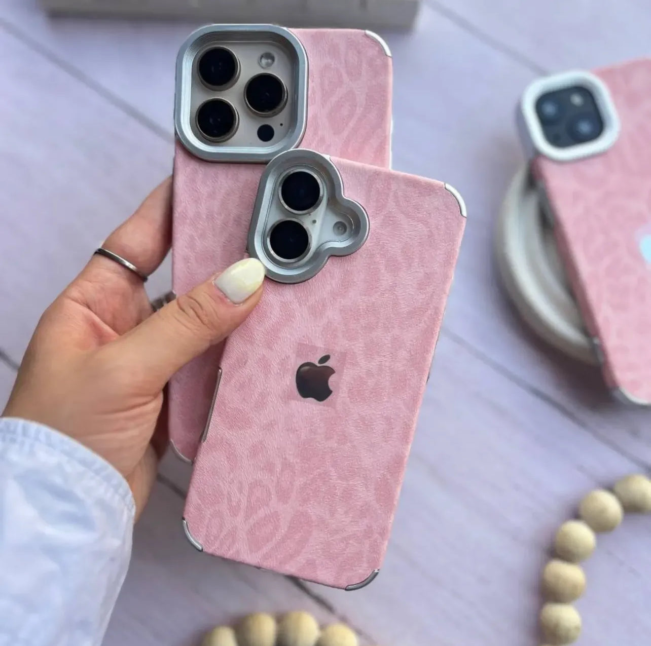 New Luxe Leapords Leather Texture Case