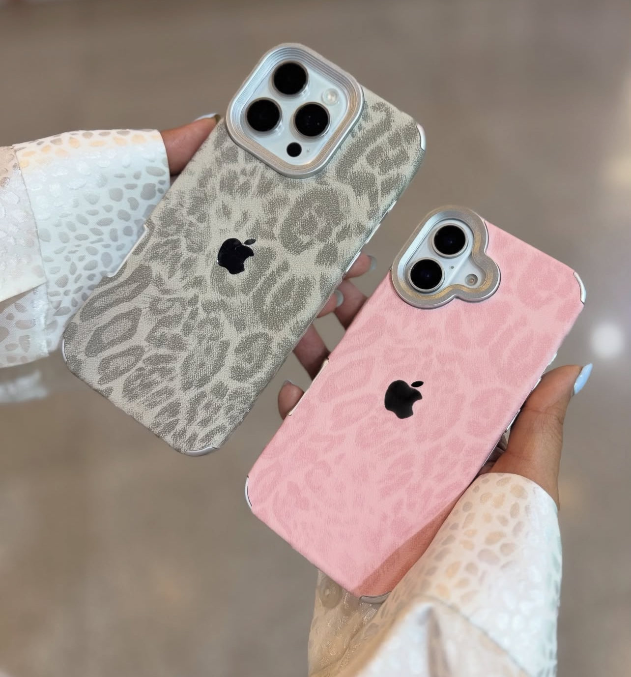 New Luxe Leapords Leather Texture Case