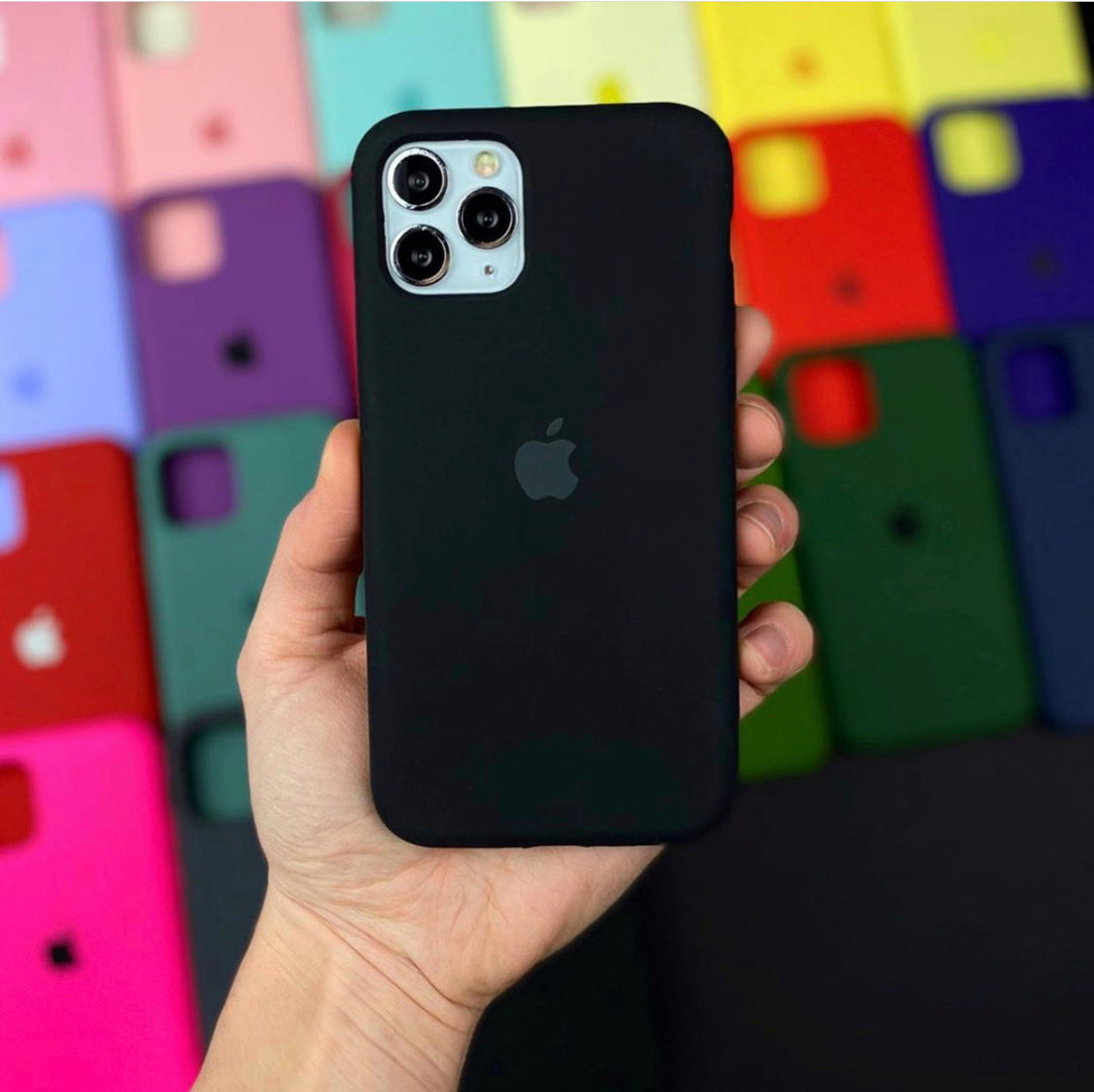 iPhone Premium Quality Silicone Case (BLACK COLOR)