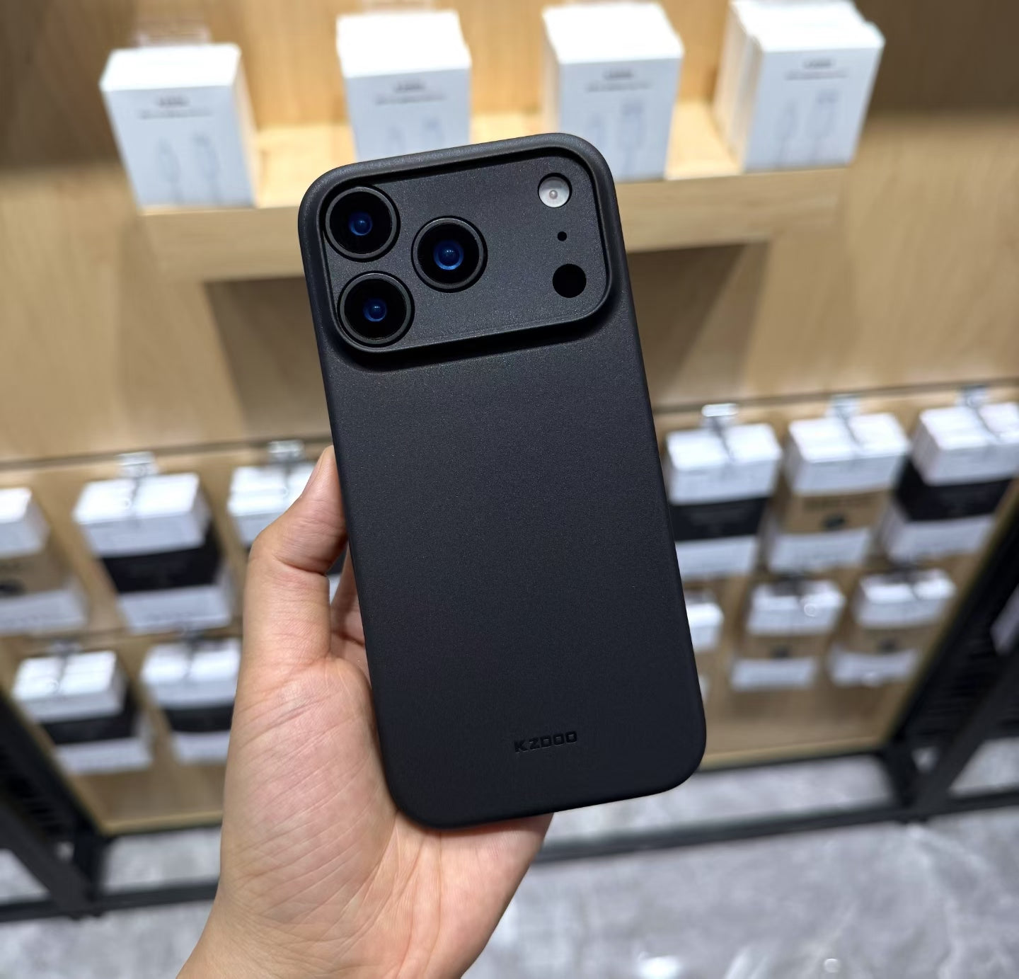 Kzdoo Air Skin Ultra Thin Case Black iPhone 17 Series