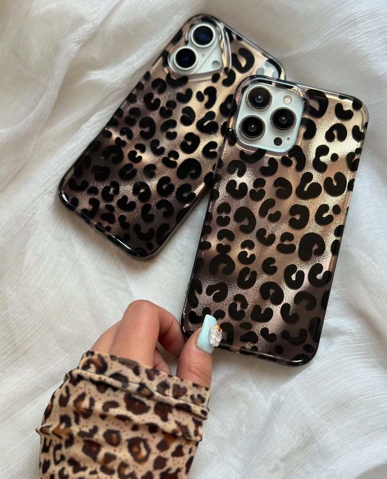 New Leopard print Ruby & Gold Case