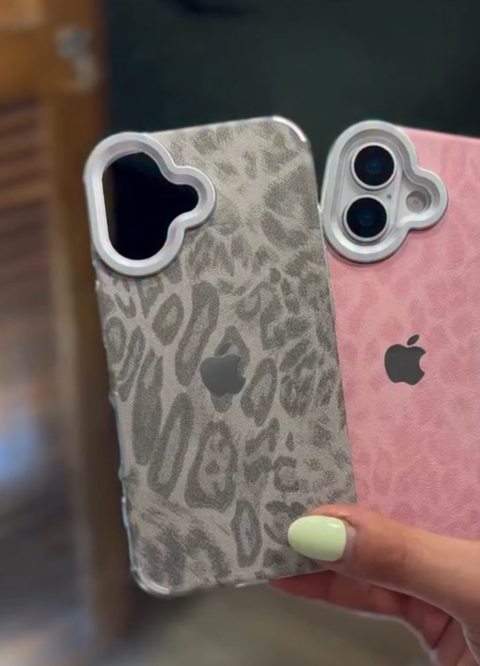 New Luxe Leapords Leather Texture Case