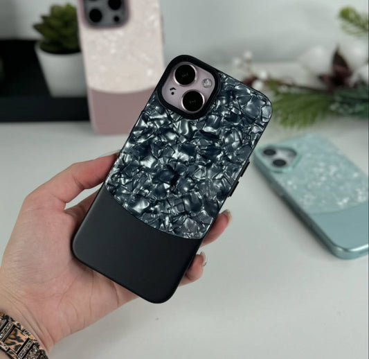 New Carbon Marble Slick Slim Gloss Case