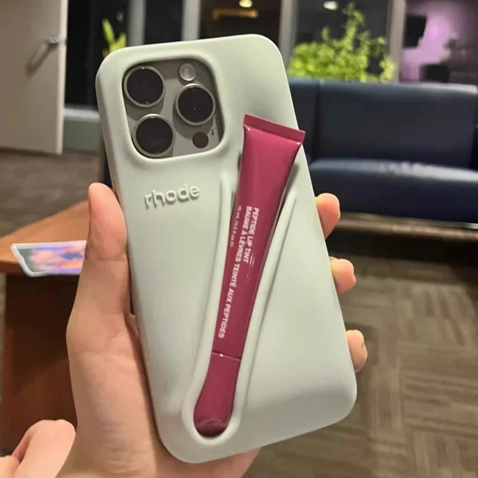 New Rhode LipGloss 💄 Silicone Case With Box 🩶