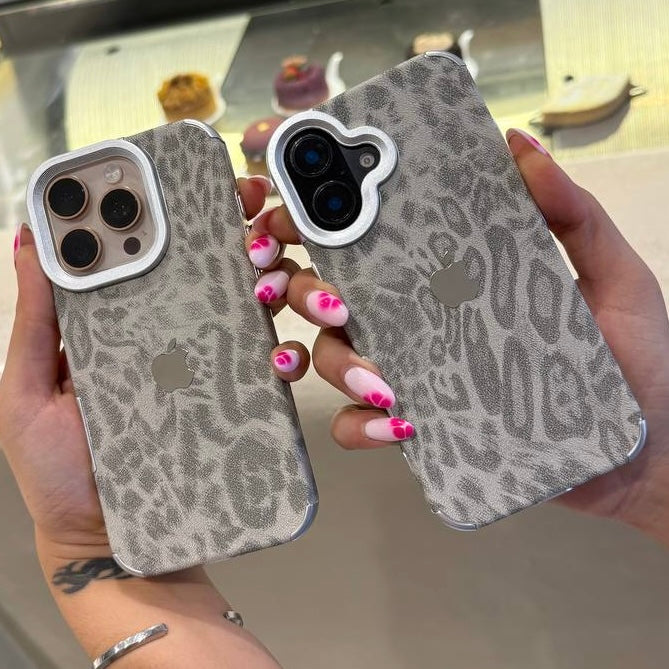 New Luxe Leapords Leather Texture Case
