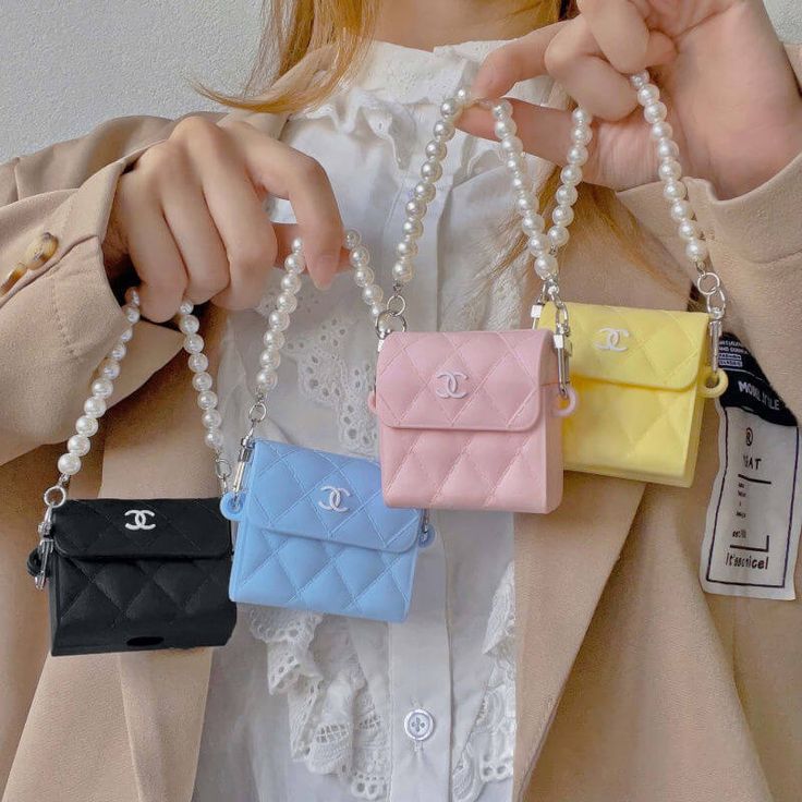 Chanel HandBag Airpods Pro/Pro2 Case with Chain