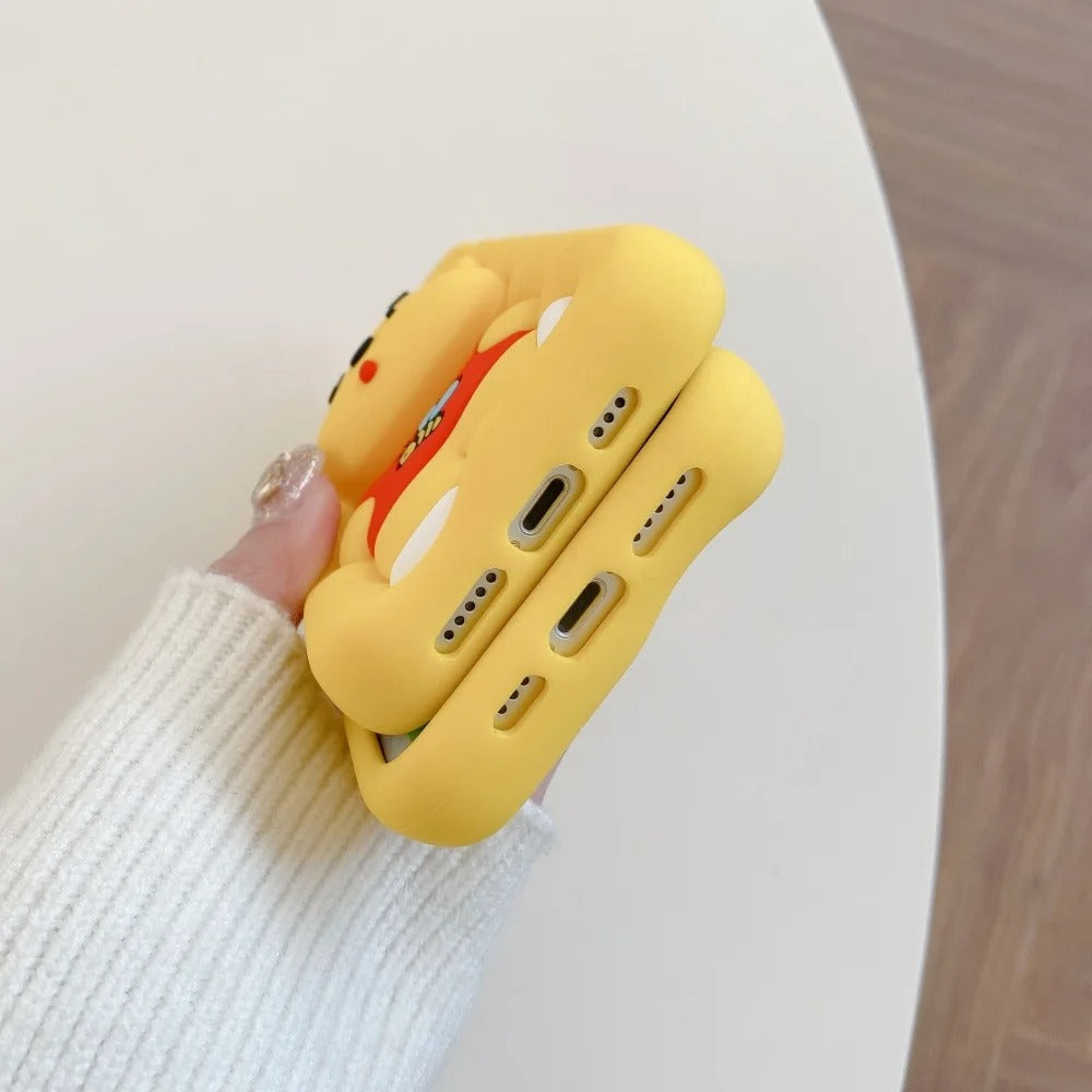 New 3D Cartoon Design Pop-Holder Case For iPhone