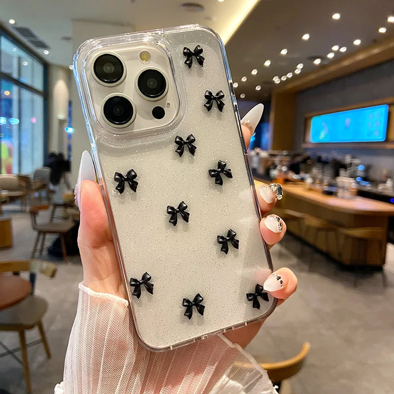 New Premium Bow 🎀 Glitter Case