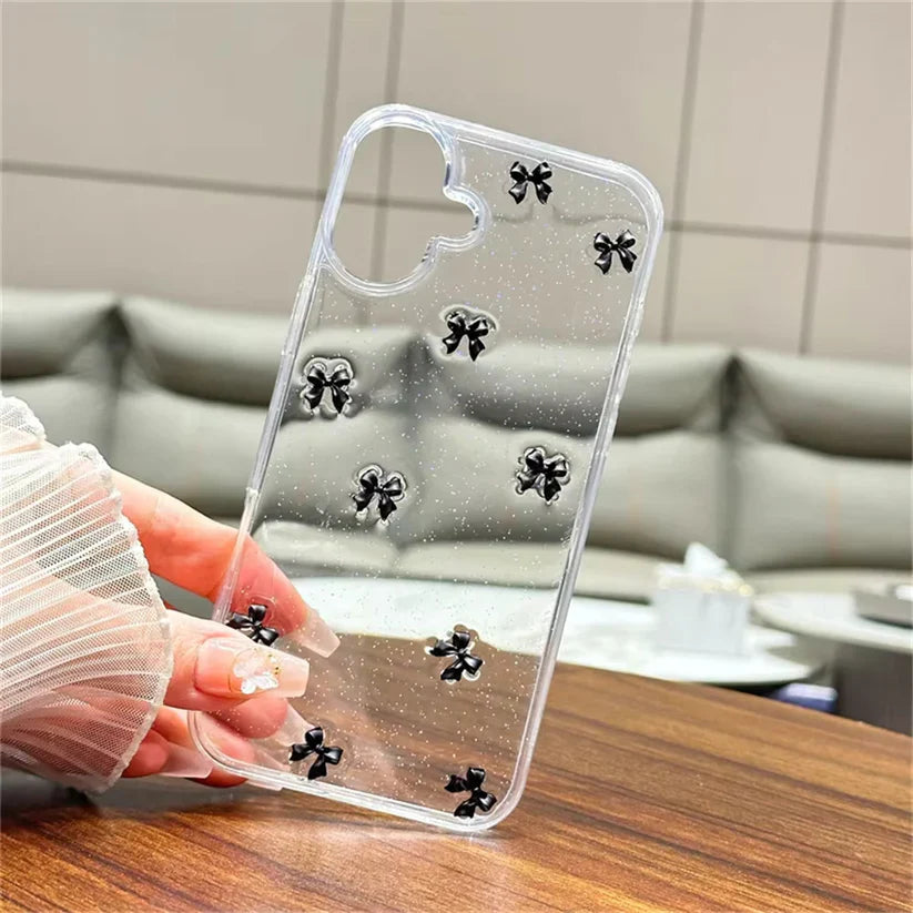 New Premium Bow 🎀 Glitter Case
