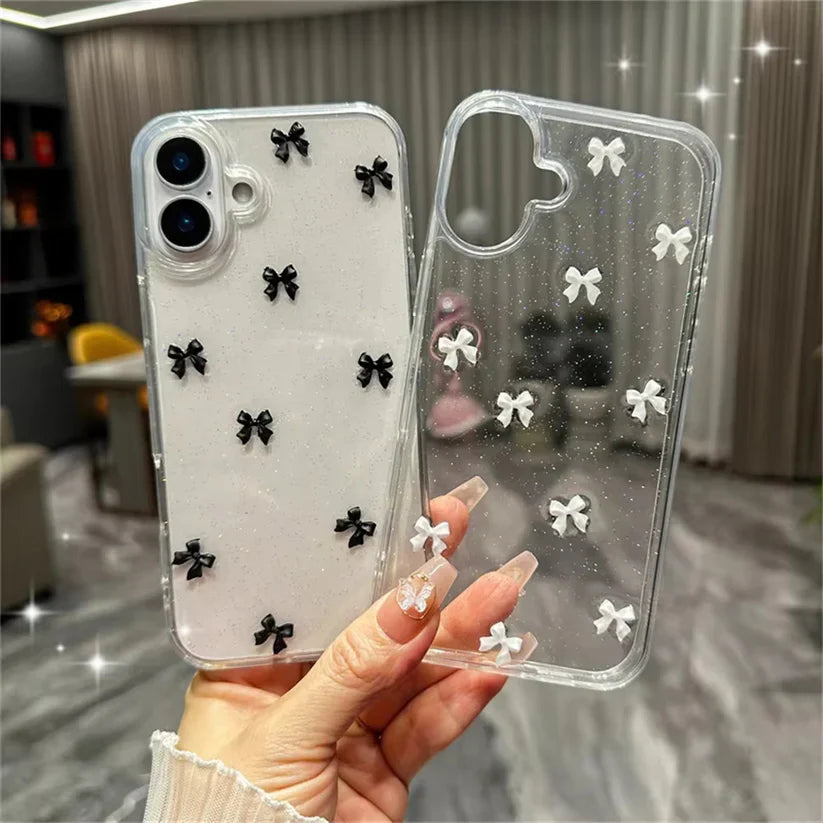 New Premium Bow 🎀 Glitter Case