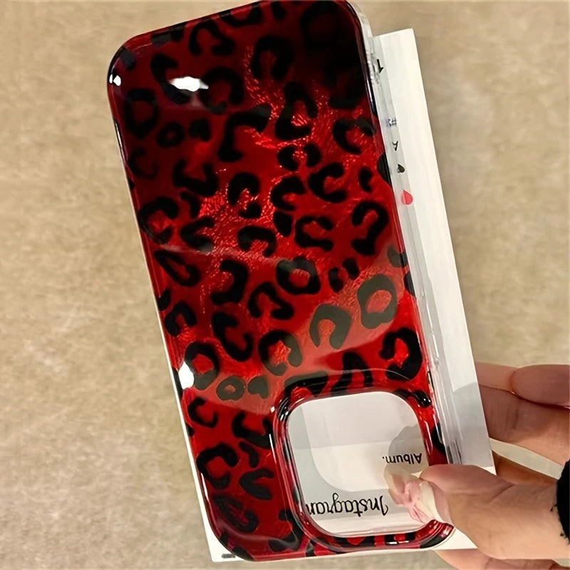 New Leopard print Ruby & Gold Case