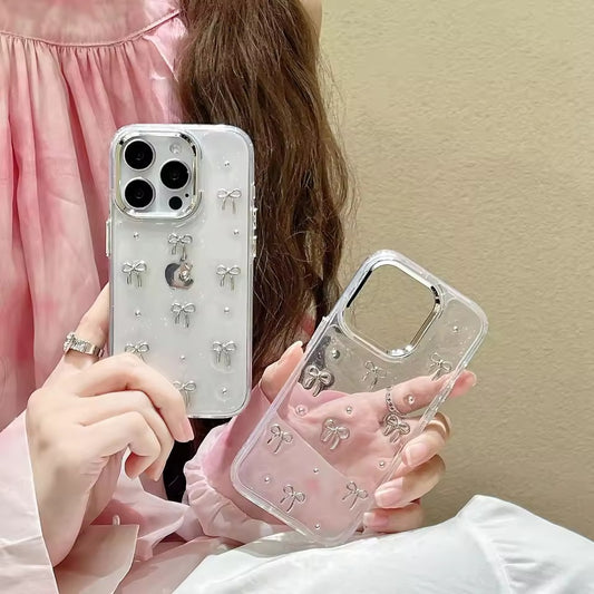 New Premium Bow π Glitter Case