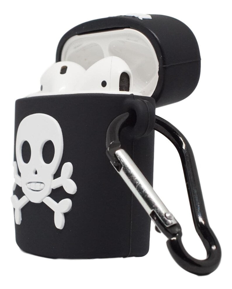 Black skull and bone poison AirPod 2 case