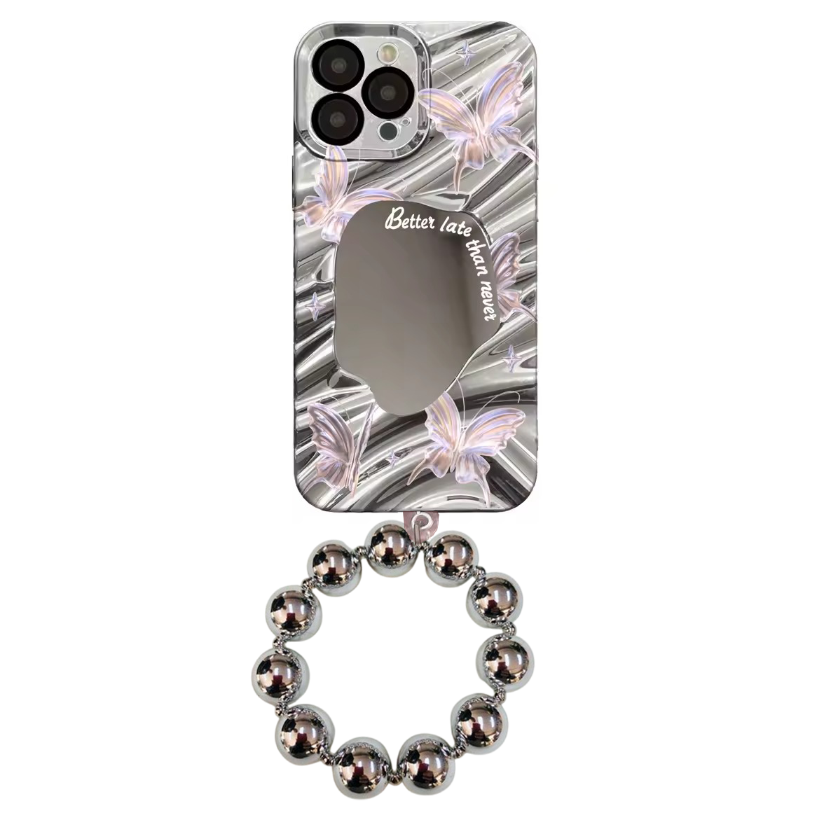 Butterfly Mirror Aesthetic Case 🤍