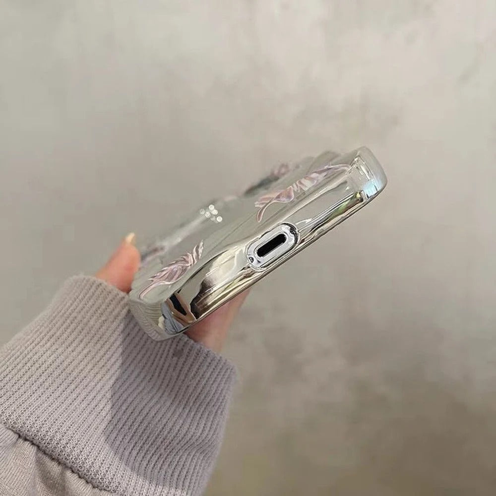 Butterfly Mirror Aesthetic Case 🤍