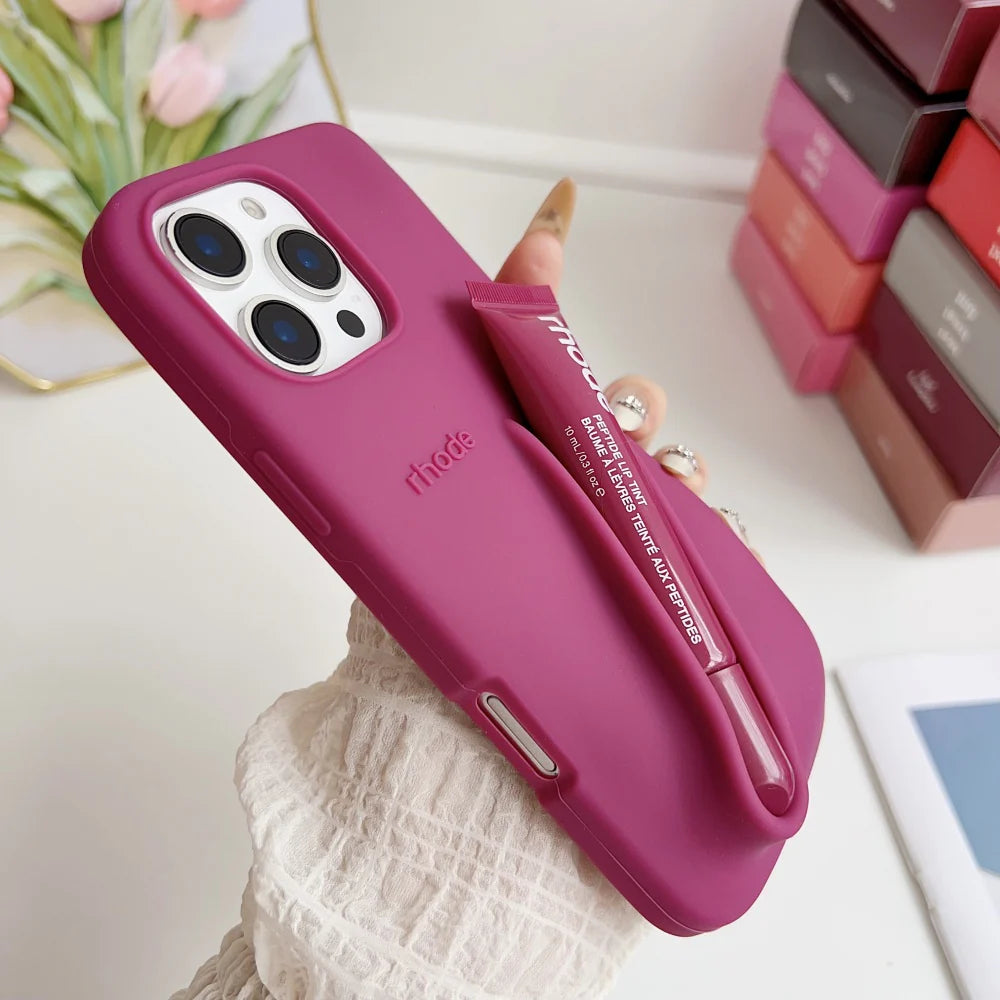 New Rhode LipGloss 💄 Silicone Case With Box 🩶