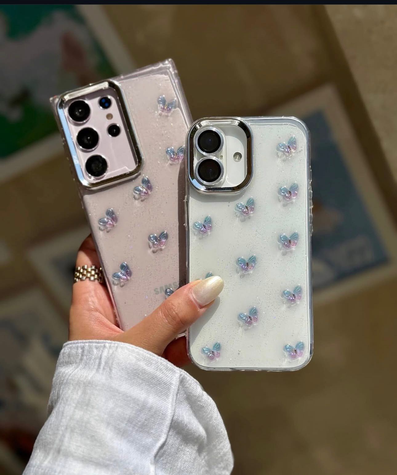 New š¦ Butter Fly Glitter Shimmer Case