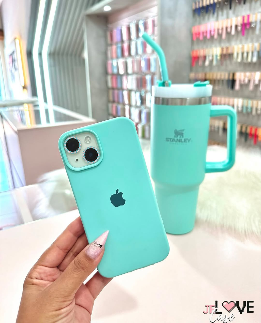 (Sea-Green) iPhone Premium Silicone Case