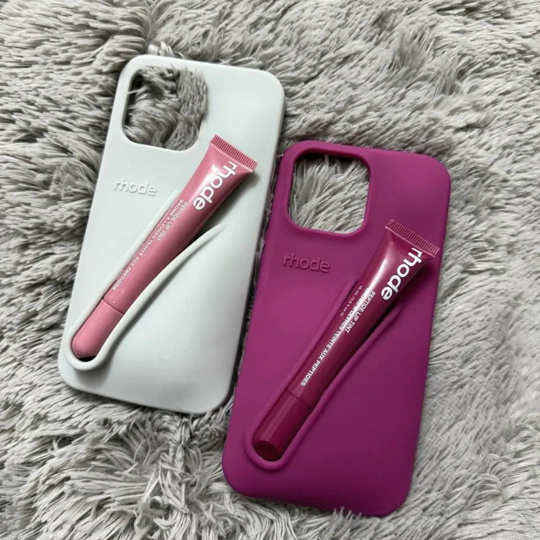 New Rhode LipGloss 💄 Silicone Case With Box 🩶