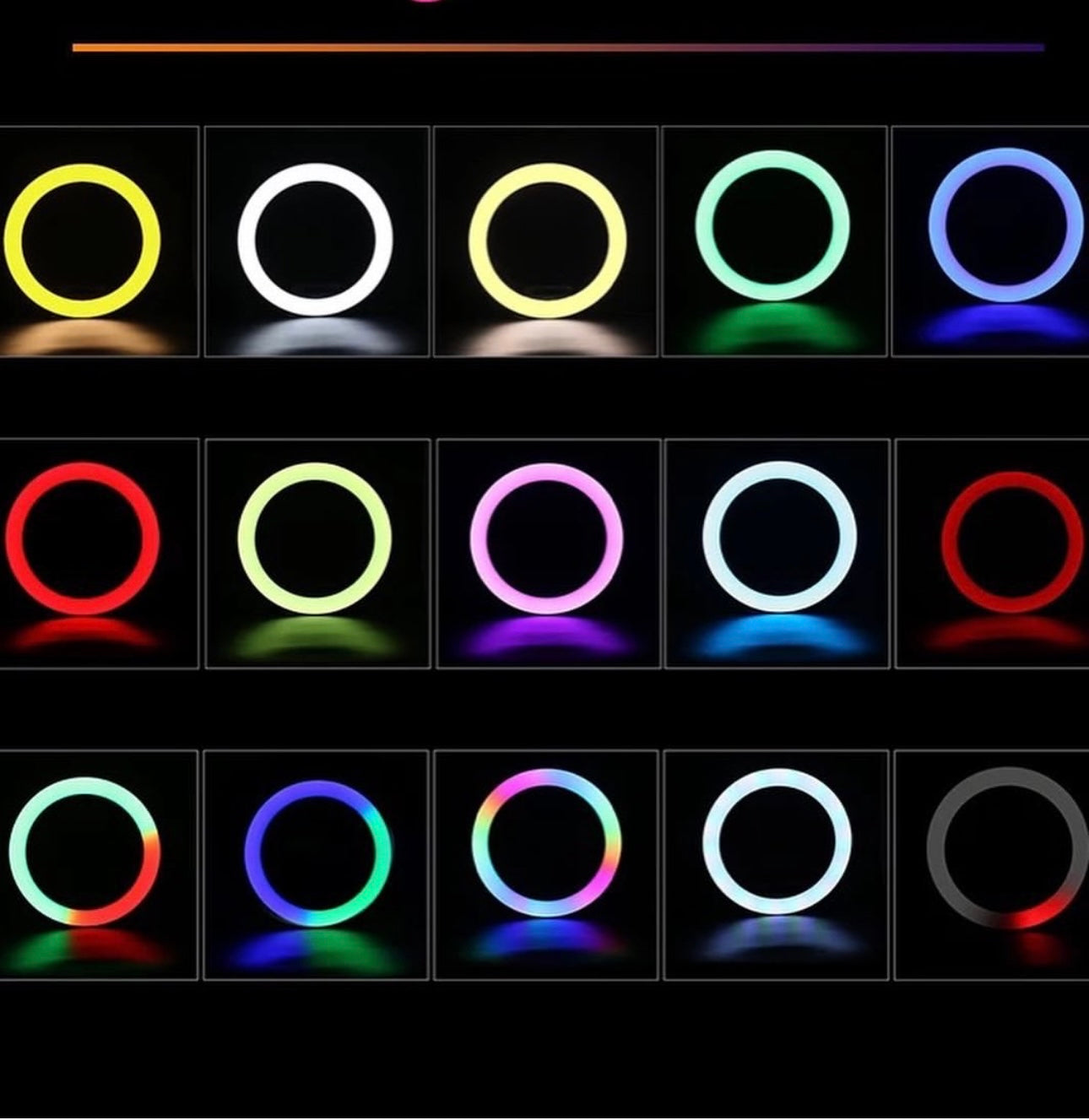 The Ultimate RGB Ring Light with Stand (26cm) - 16 Modes or Colors of Illumination for Creativity in Pakistan"
