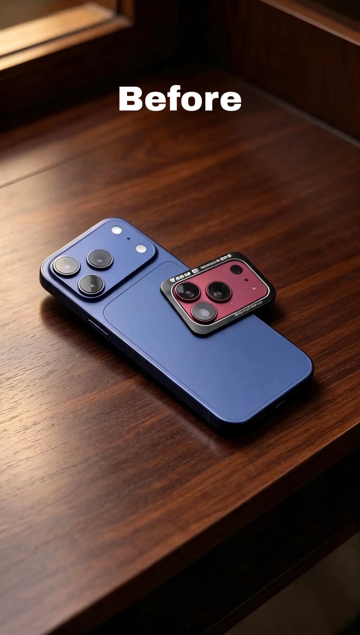 Convert Burgundy Silicone Case with Lens Protector (for 17Promax)