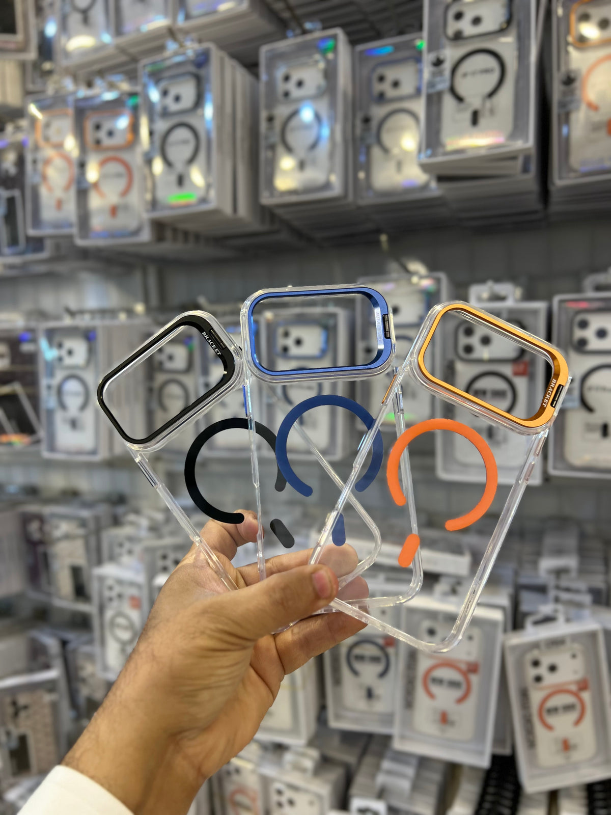 2 in 1 - Magsafe Ultra Clear Ecrylic Case with Camera Stand (ANTI YELLOW)
