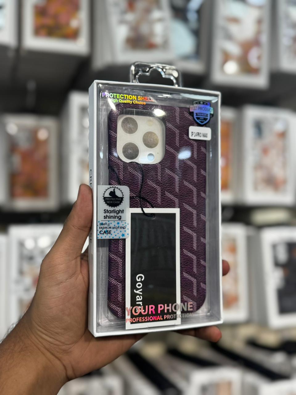 Goyard Leather-Feel Fabric Case