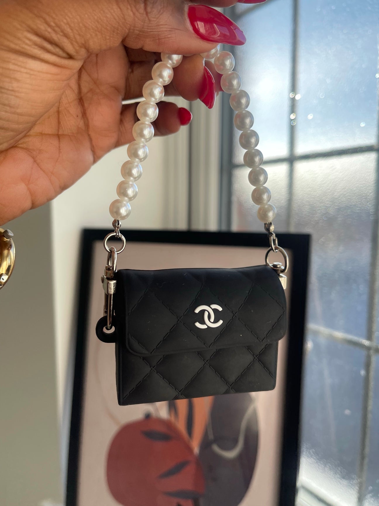 Chanel HandBag Airpods Pro/Pro2 Case with Chain