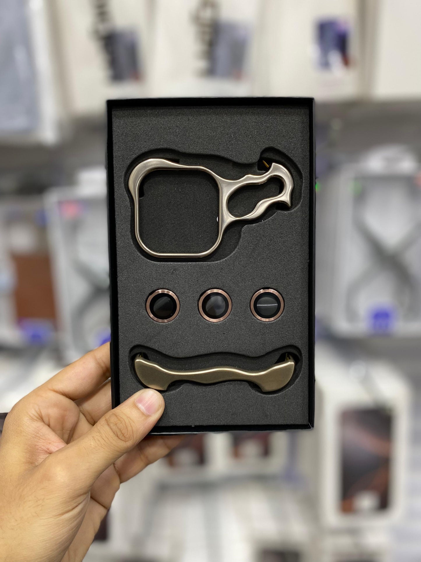 metal camera bumper case with metal camera protection