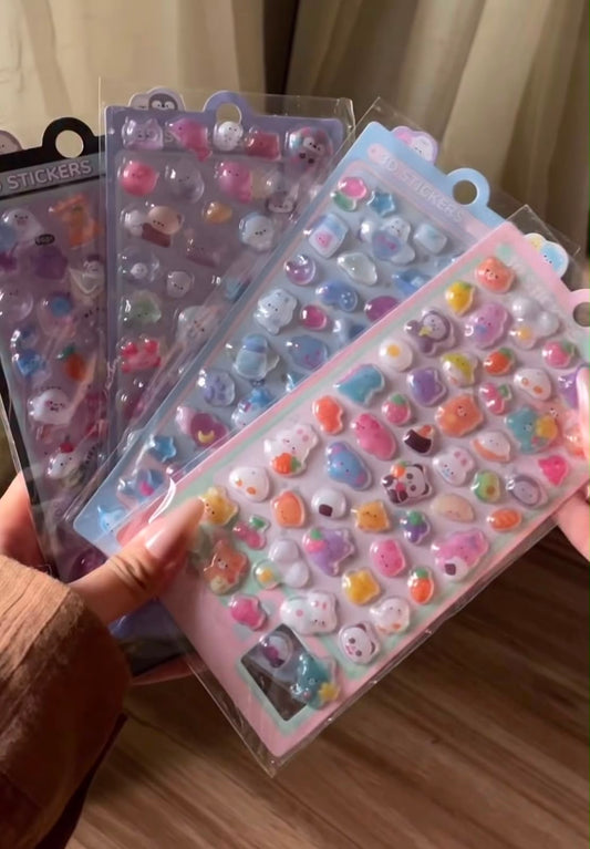 3D Mobile Sticker Sheet