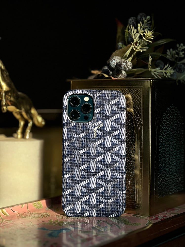 Goyard Leather-Feel Fabric Case