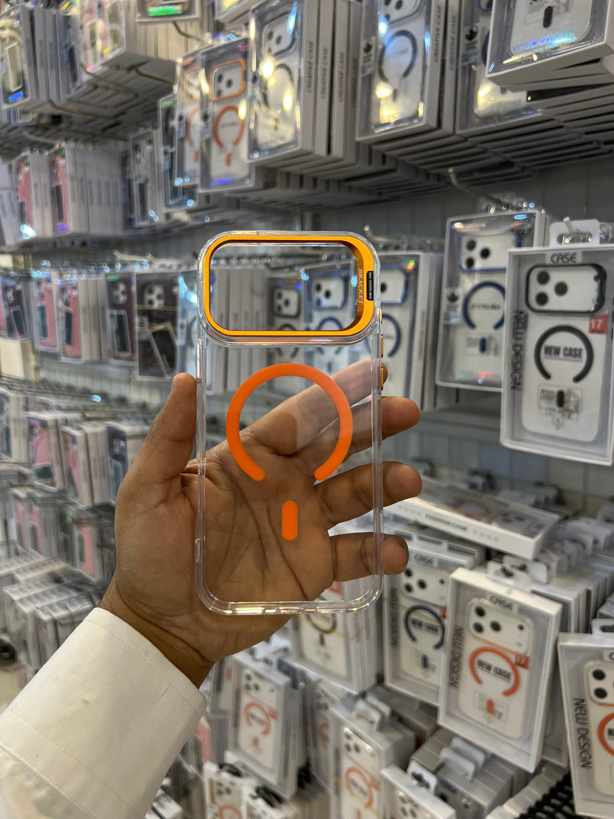 2 in 1 - Magsafe Ultra Clear Ecrylic Case with Camera Stand (ANTI YELLOW)