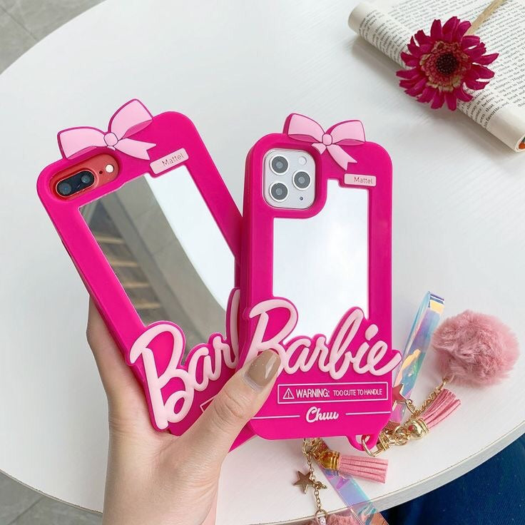 Barbie Mirror Case for 12promax (stock clearance Sale)
