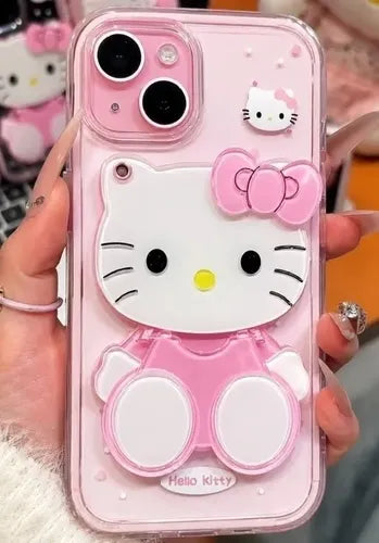 Hello Kitty Mirror Stand Clear Case
