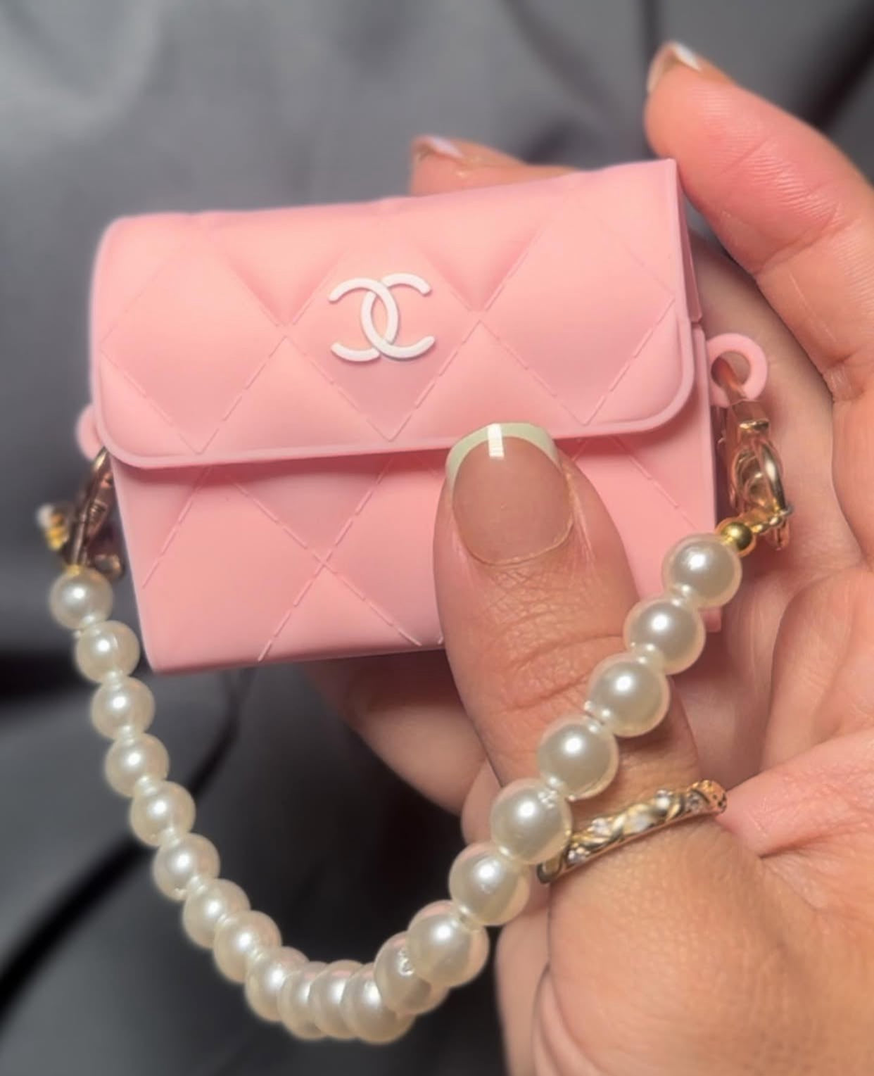 Chanel HandBag Airpods Pro/Pro2 Case with Chain