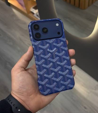 Goyard Leather-Feel Fabric Case