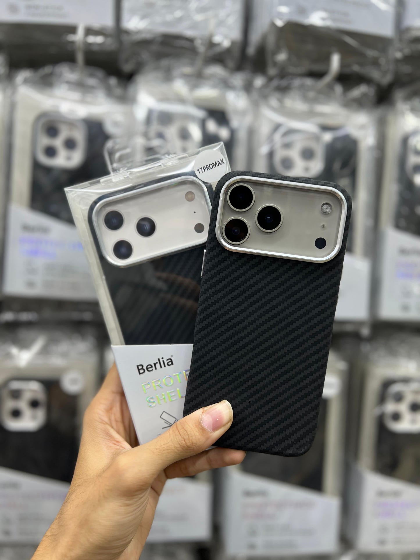 Berlia Premium Carbon Fibre Case