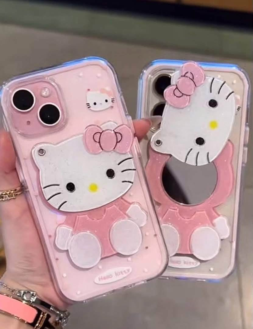 Hello Kitty Mirror Stand Clear Case