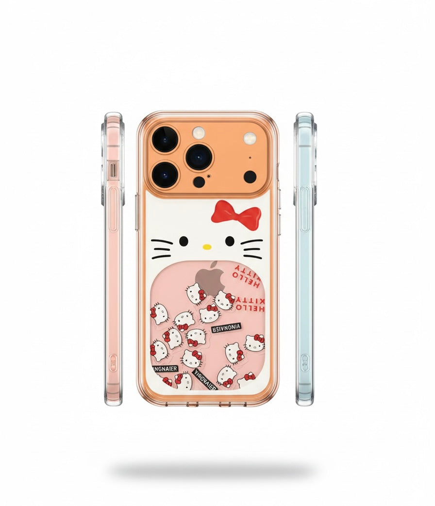 Hello Kitty Glitter waterfall Case Transparent Case
