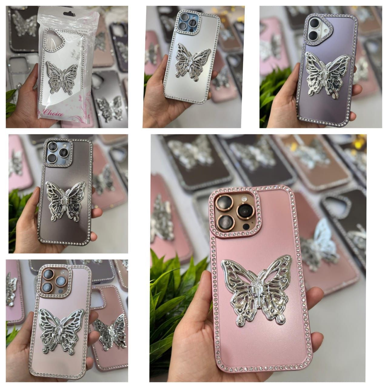 Butterfly Diamond Stone Case