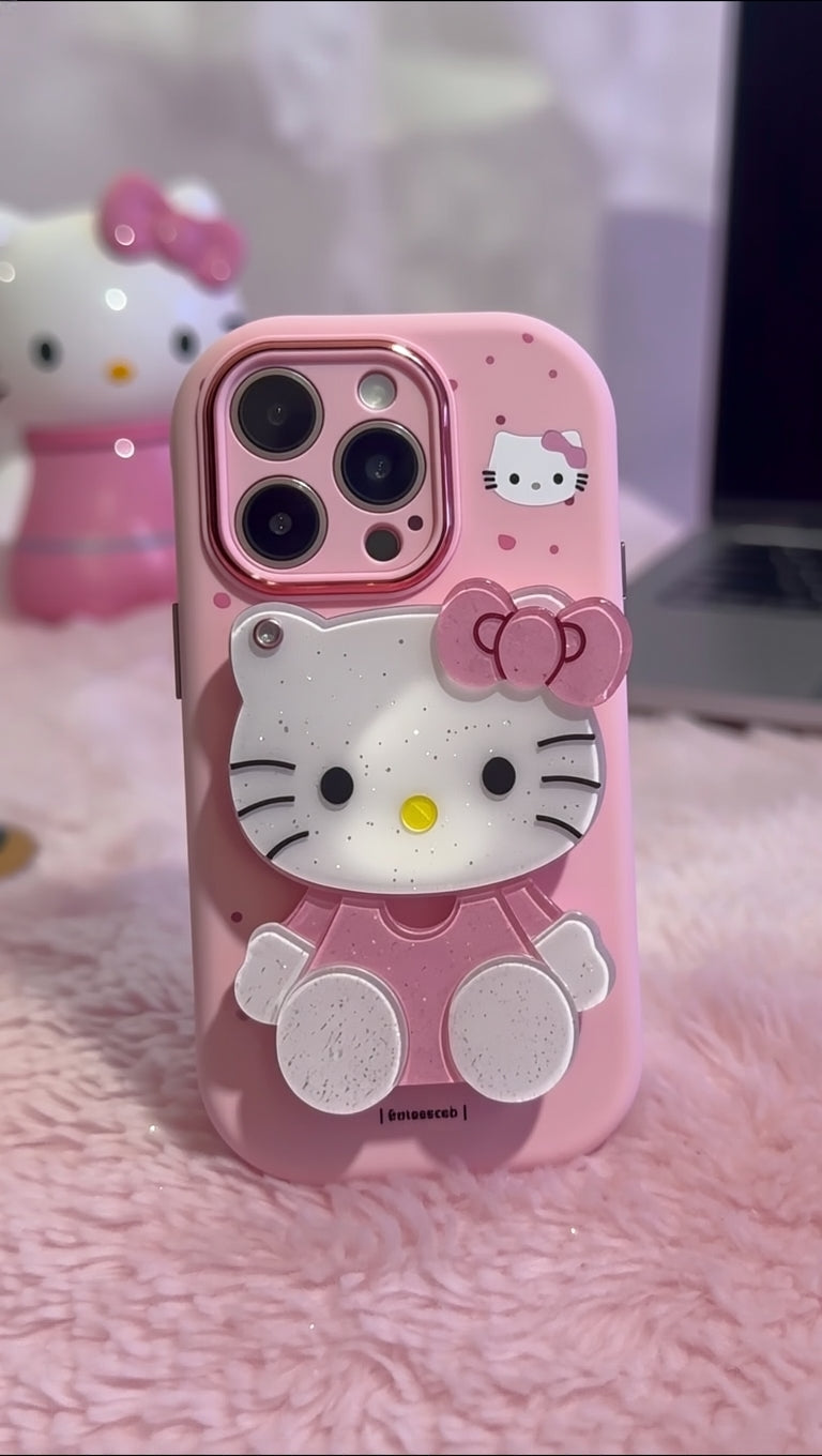New Hello Kitty Mirror PopStand Case