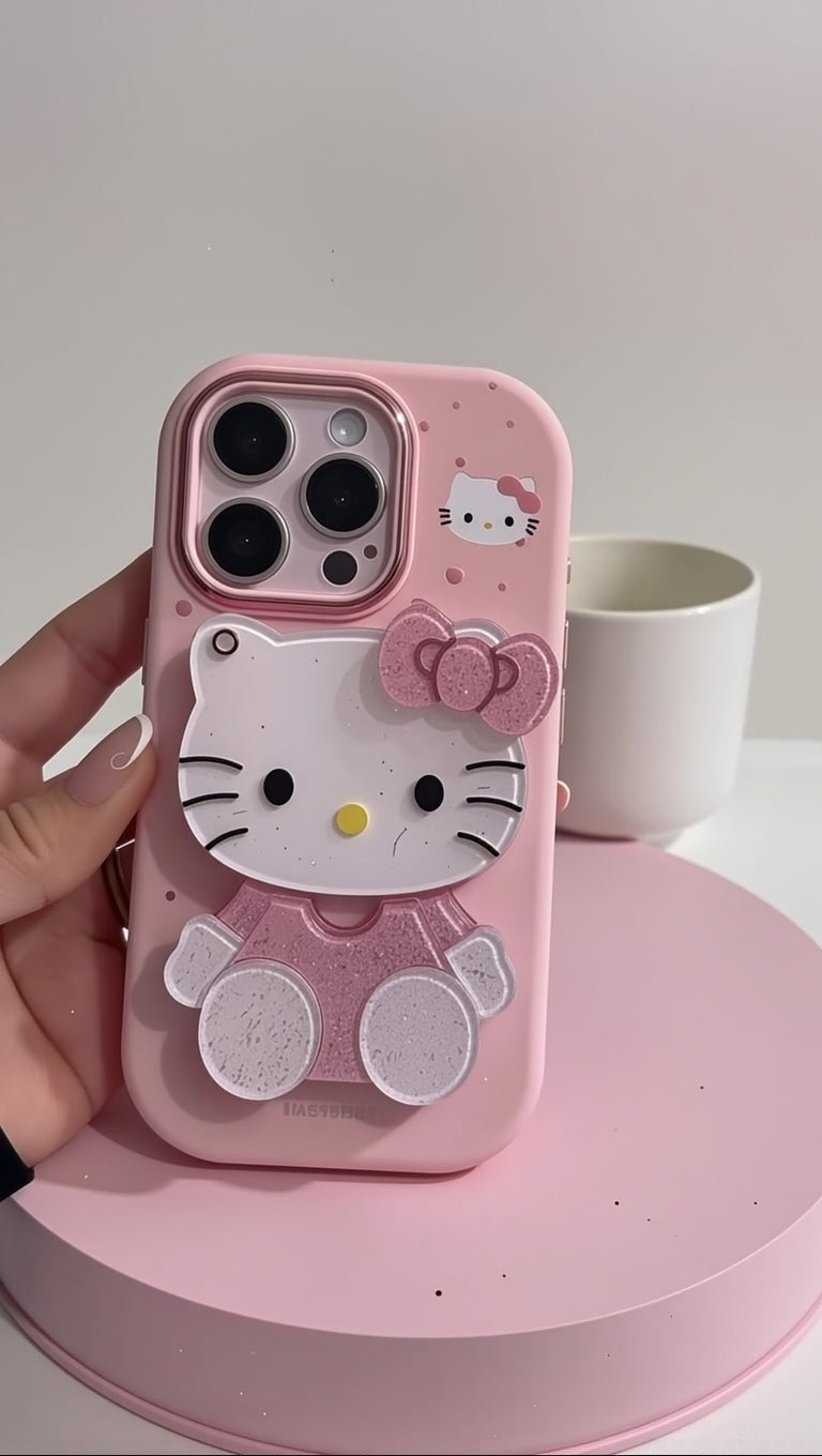 New Hello Kitty Mirror PopStand Case