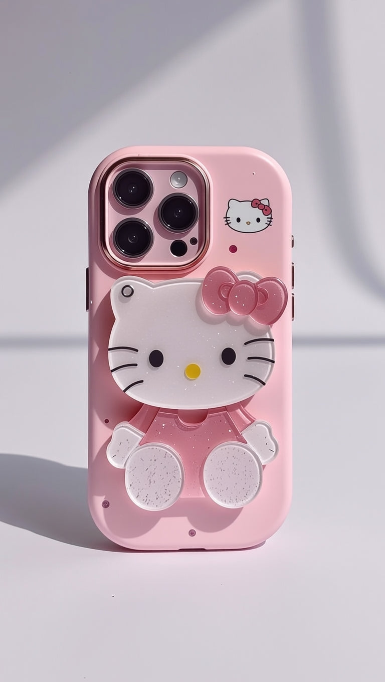 New Hello Kitty Mirror PopStand Case