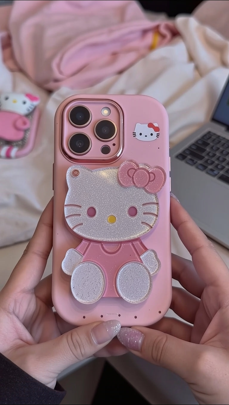 New Hello Kitty Mirror PopStand Case