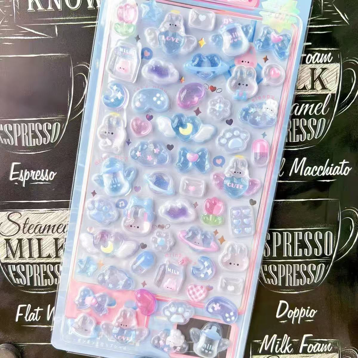 3D Mobile Sticker Sheet