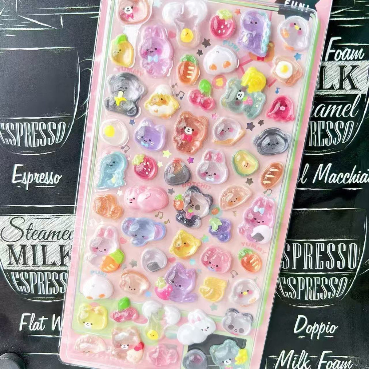 3D Mobile Sticker Sheet