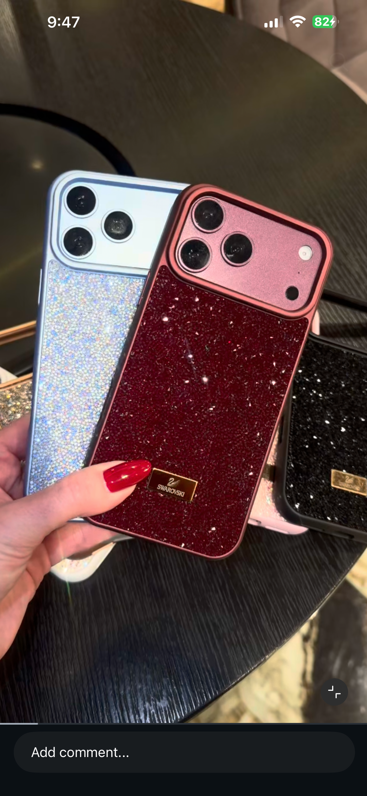 Swarovski Rhinestone shimmer Case