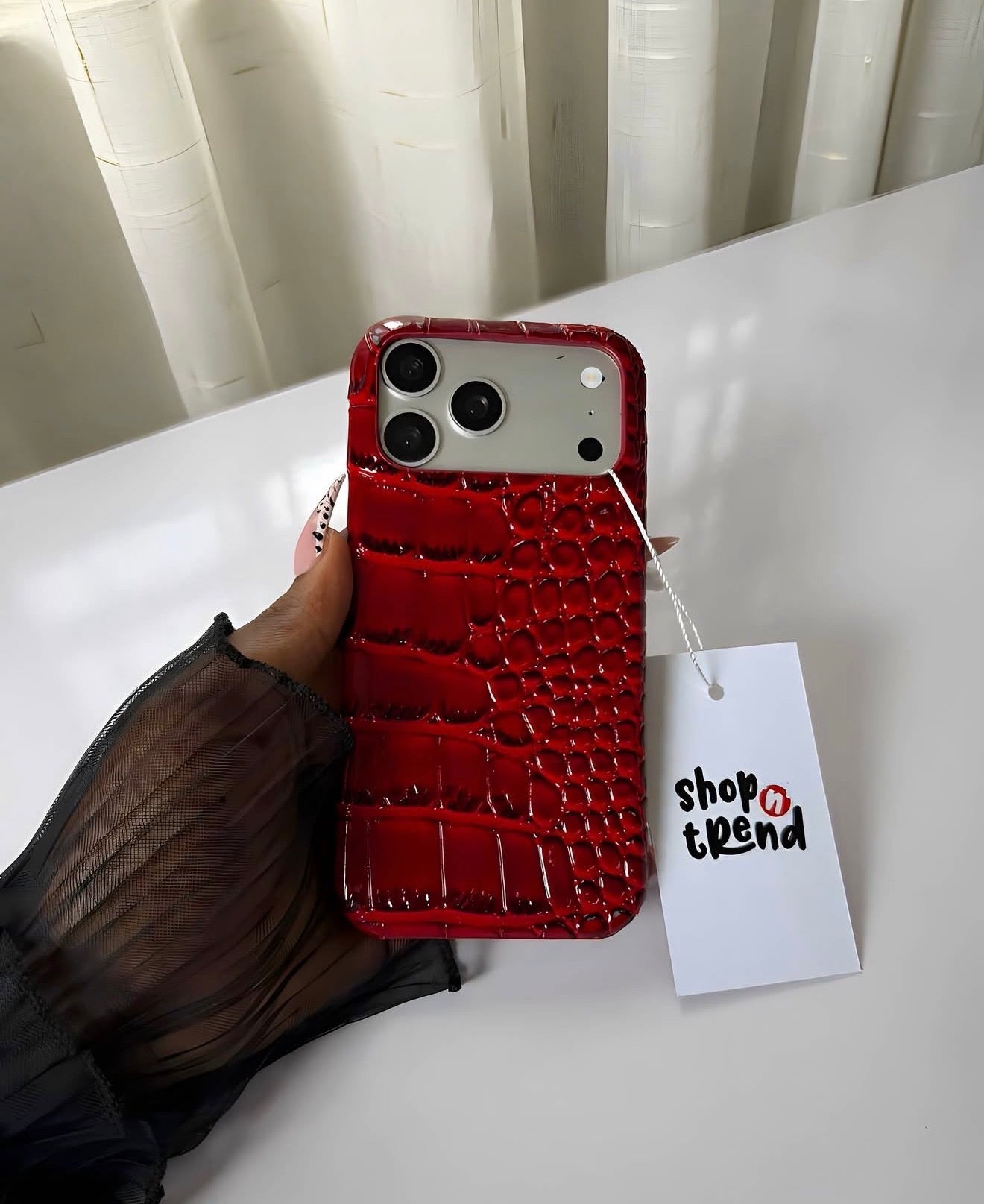 Premium Crocodile🐊 Leather Case